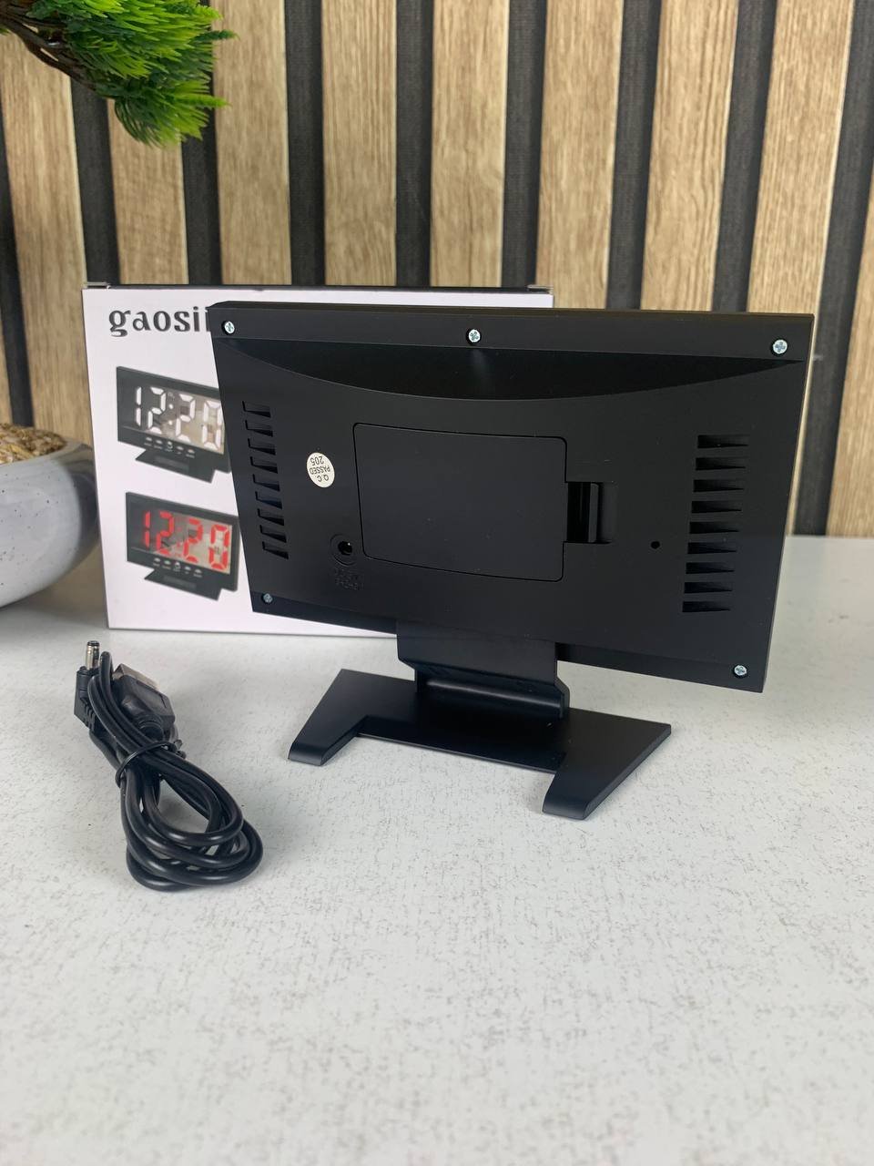 ⁦Réveil Numérique Miroir LED Moderne DS-8082L – ساعة منبه رقمي⁩ - الصورة ⁦4⁩