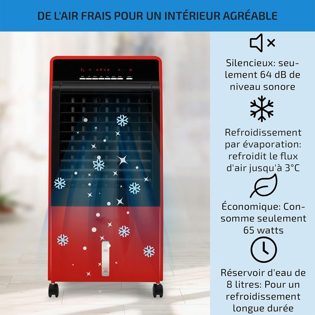 ⁦Refroidisseur d’Air Portable 4 en 1 Réservoir 8L – مبرد متنقل⁩ - الصورة ⁦10⁩