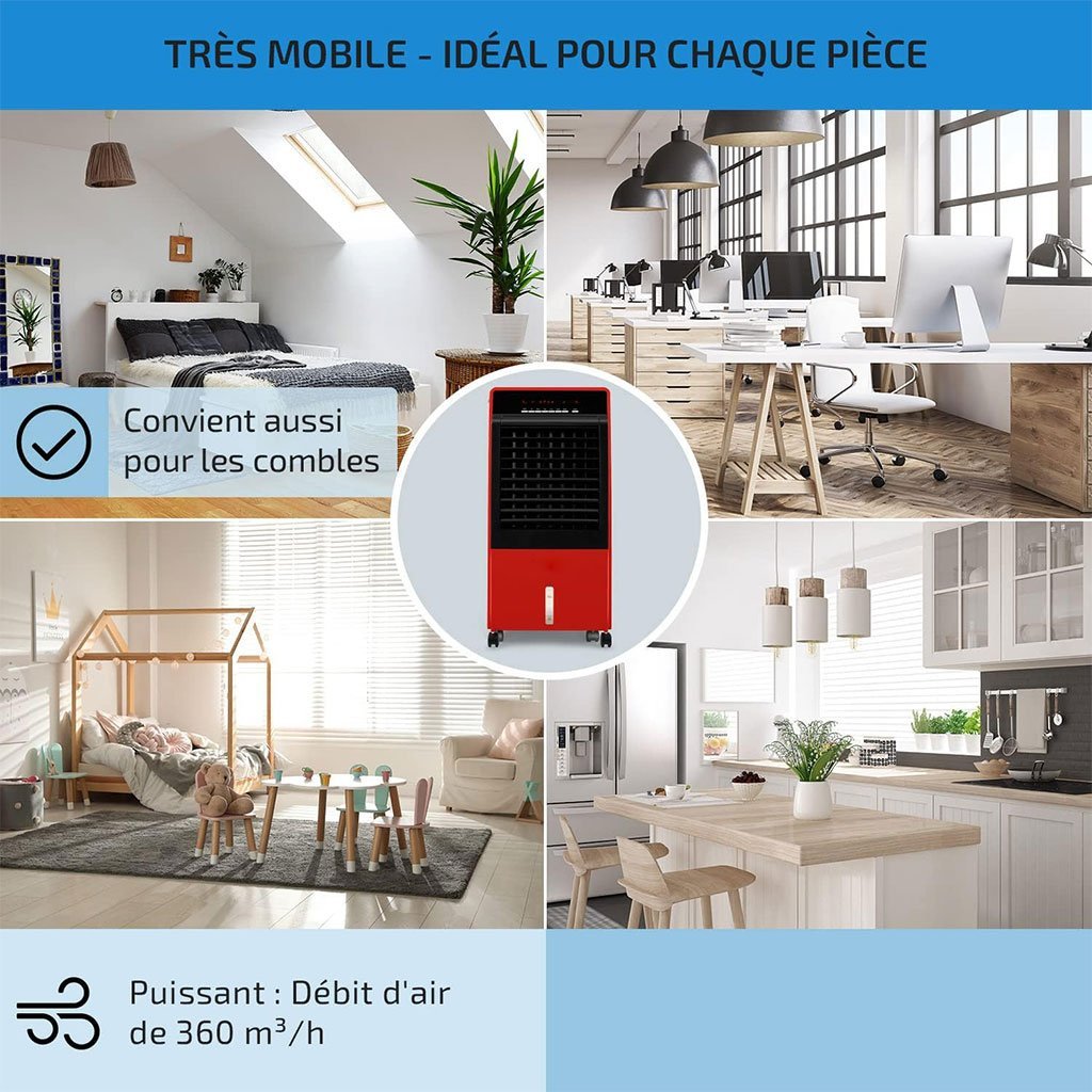 ⁦Refroidisseur d’Air Portable 4 en 1 Réservoir 8L – مبرد متنقل⁩ - الصورة ⁦3⁩