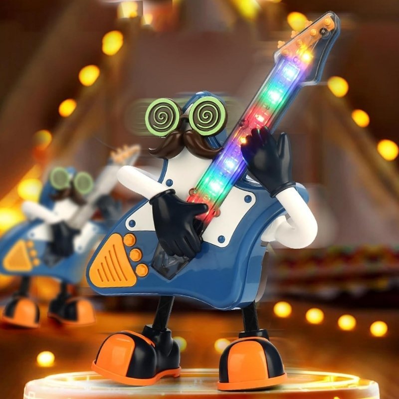 ⁦Robot dansant pour enfants, Mr rock interactif portable, lumières LED, musique avec Boutons⁩ - الصورة ⁦2⁩