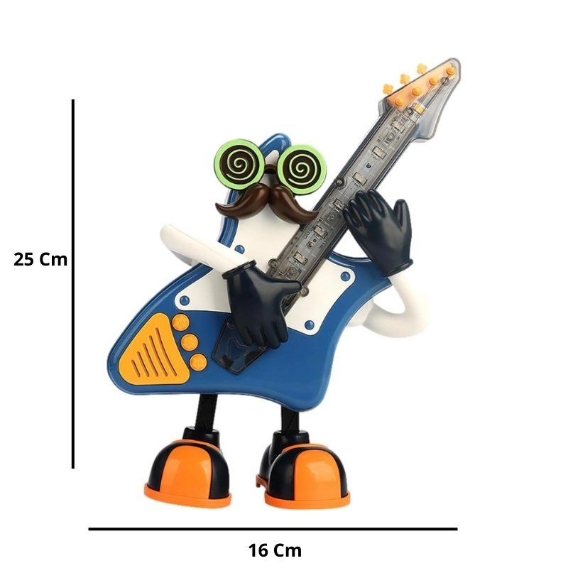 ⁦Robot dansant pour enfants, Mr rock interactif portable, lumières LED, musique avec Boutons⁩ - الصورة ⁦4⁩