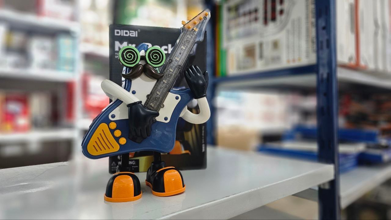 ⁦Robot dansant pour enfants, Mr rock interactif portable, lumières LED, musique avec Boutons⁩ - الصورة ⁦5⁩