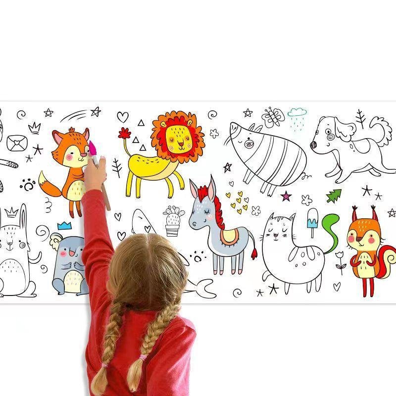 ⁦Rouleau de papier à colorier pour enfants 500*30 - ورق تلوين للأطفال⁩ - الصورة ⁦2⁩