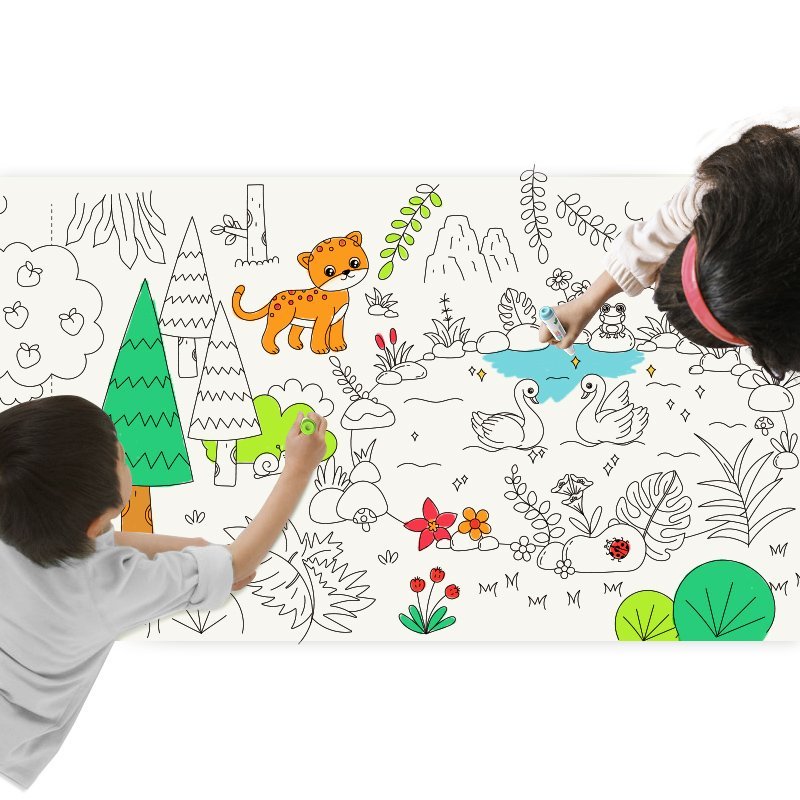 ⁦Rouleau de papier à colorier pour enfants 500*30 - ورق تلوين للأطفال⁩ - الصورة ⁦3⁩