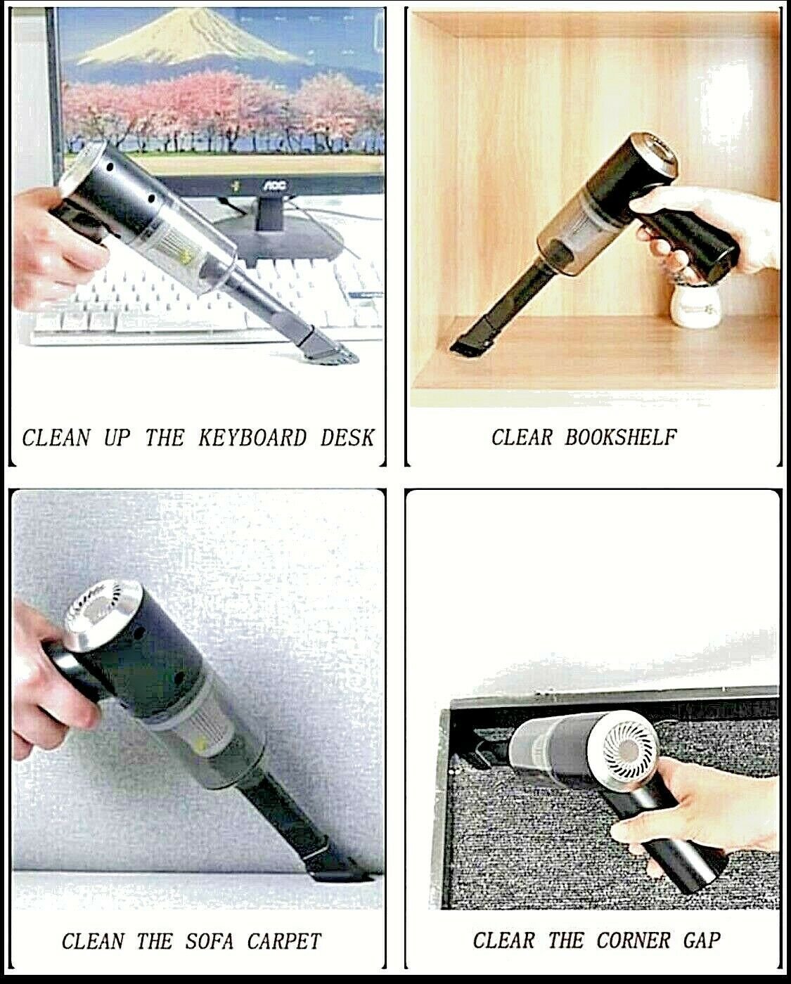 Aspirateur sans fil 2 In 1 Vacuum Cleaner For Car et Home 12V 120 W - الصورة 6