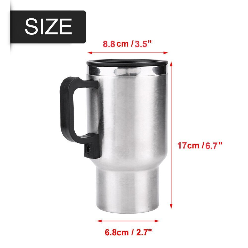 Thermos electrique chauffant pour voiture avec prise Allume Cigare Chauffe Eau,Thé,Café - الصورة 5