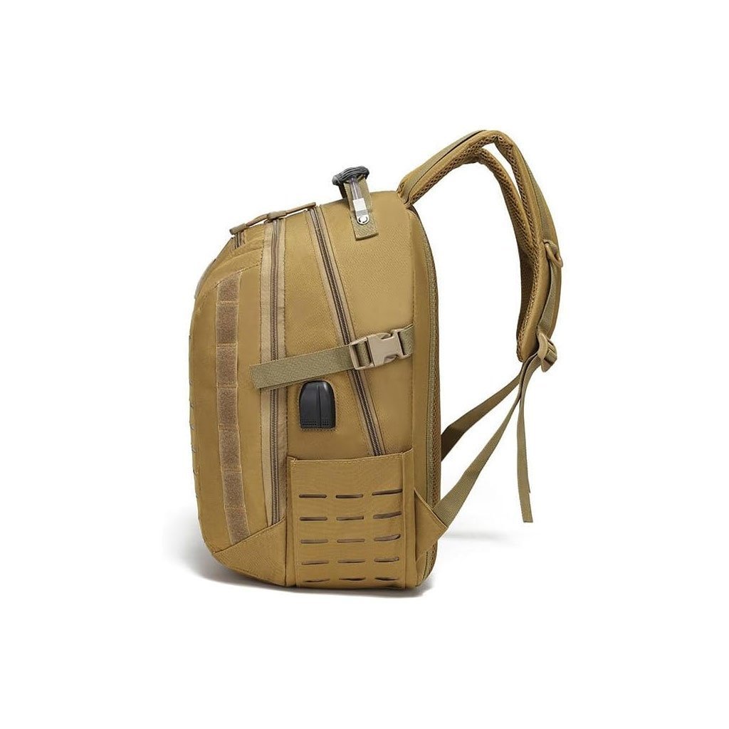 Sac à dos tactique USB pour camping, sac militaire 15,6 pouces - الصورة 3