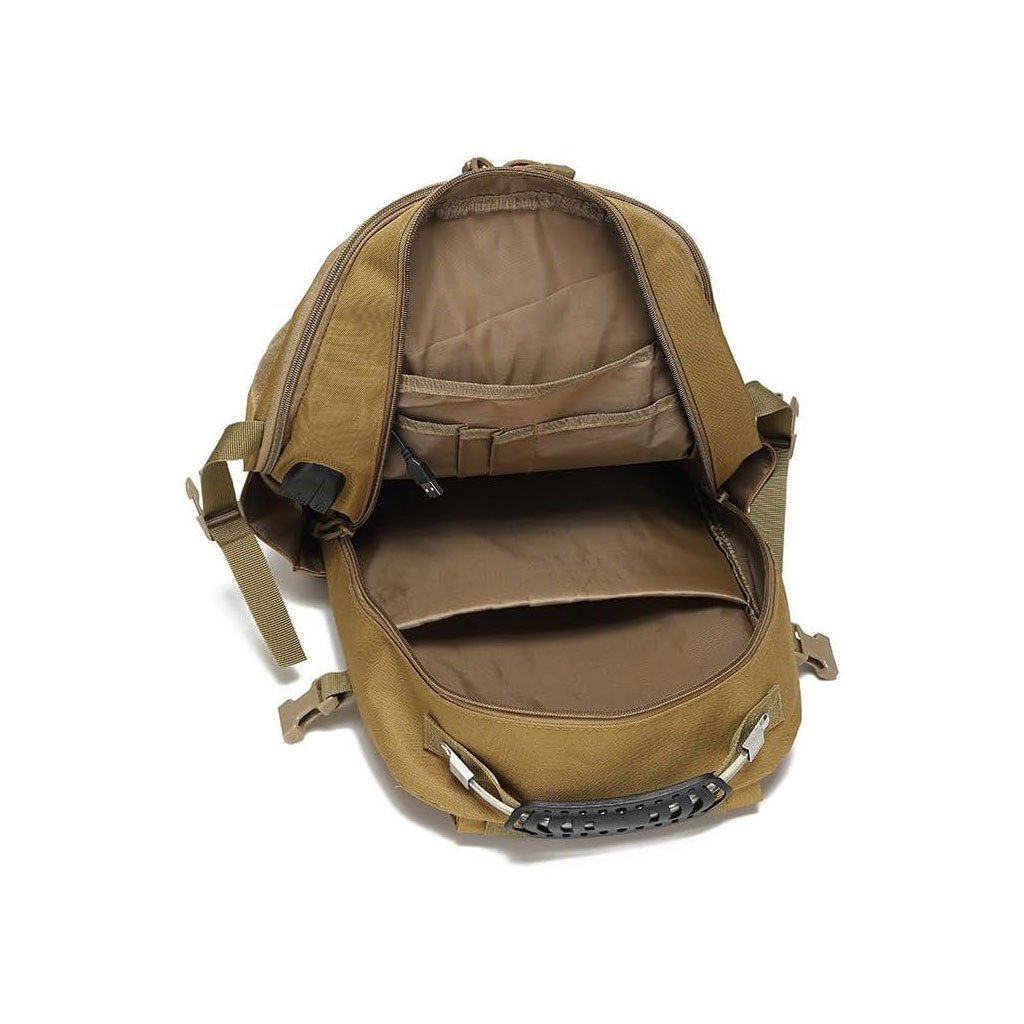 Sac à dos tactique USB pour camping, sac militaire 15,6 pouces - الصورة 6