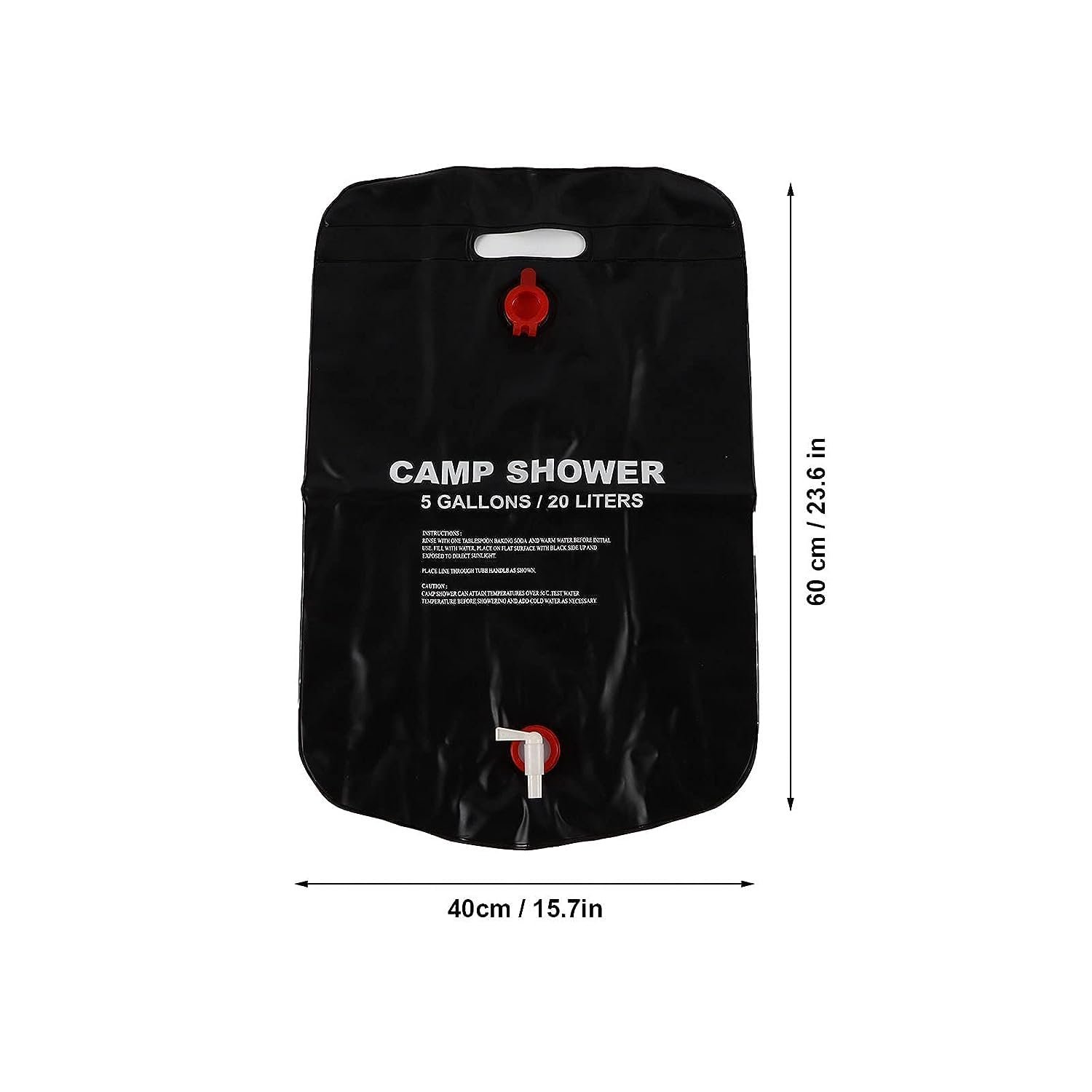 Sac de douche solaire avec pommeau de douche interchangeable 20L - حقيبة الاستحمام الشمسية المحمولة سعة 20 لتر - الصورة 7