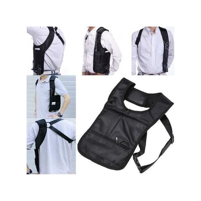Sacoche sous-bras Anti-vol Multi-Poche Design Élégant Pour Voyage Quotidien - الصورة 3