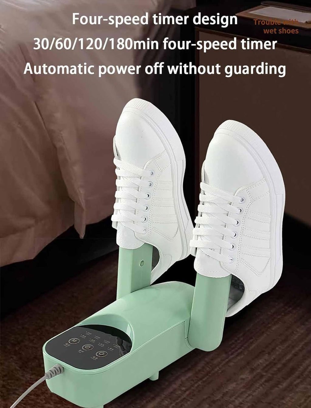 Sèche-chaussures électrique avec minuterie et grille de séchage réglable V2 – مجفف أحذية محمول - الصورة 3