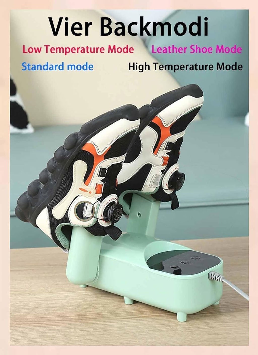Sèche-chaussures électrique avec minuterie et grille de séchage réglable V2 – مجفف أحذية محمول - الصورة 6