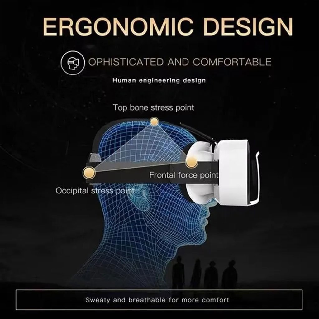Shinecon Casque VR pour Smartphones Légères et Réglables pour jeux et films mobiles - نظارات الواقع الإفتراضي للهاتف - الصورة 3