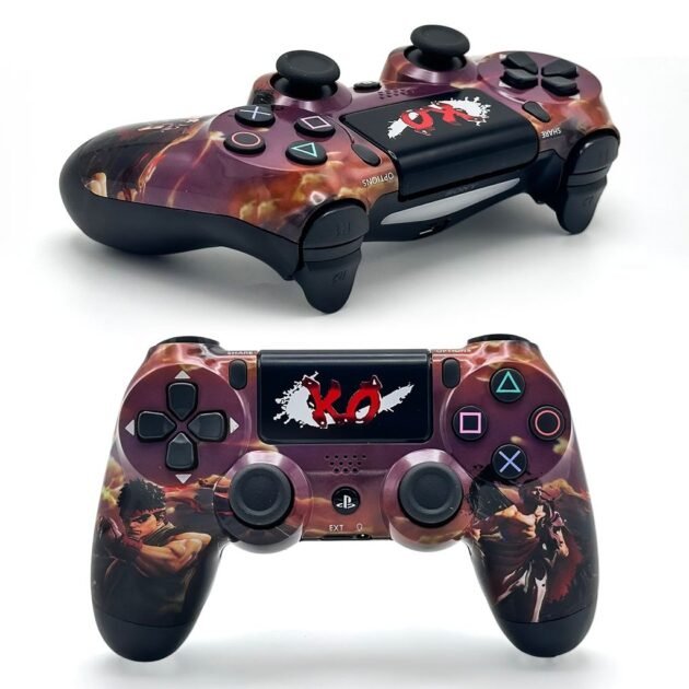 SONY DualShock Manette PS4 Sans Fil, Batterie Rechargeable (High Copy) – Edition Street Fighter V2