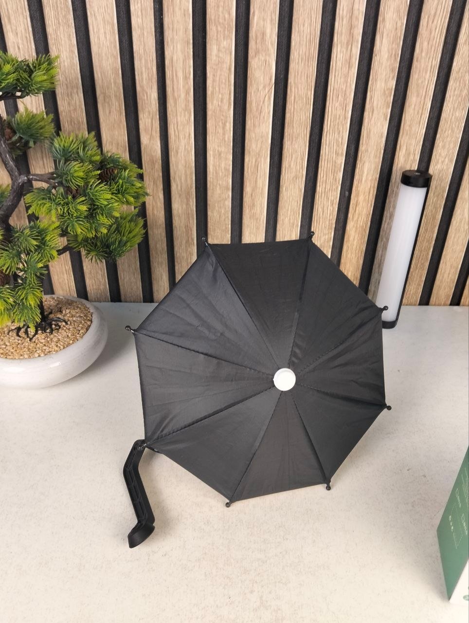 Support Téléphone Moto Avec Parapluie Intégré Protection Pluie et Soleil - حامل ومثبت الهاتف الذكي للدراجات النارية مع مظلة واقية من المطر والشمس - الصورة 3