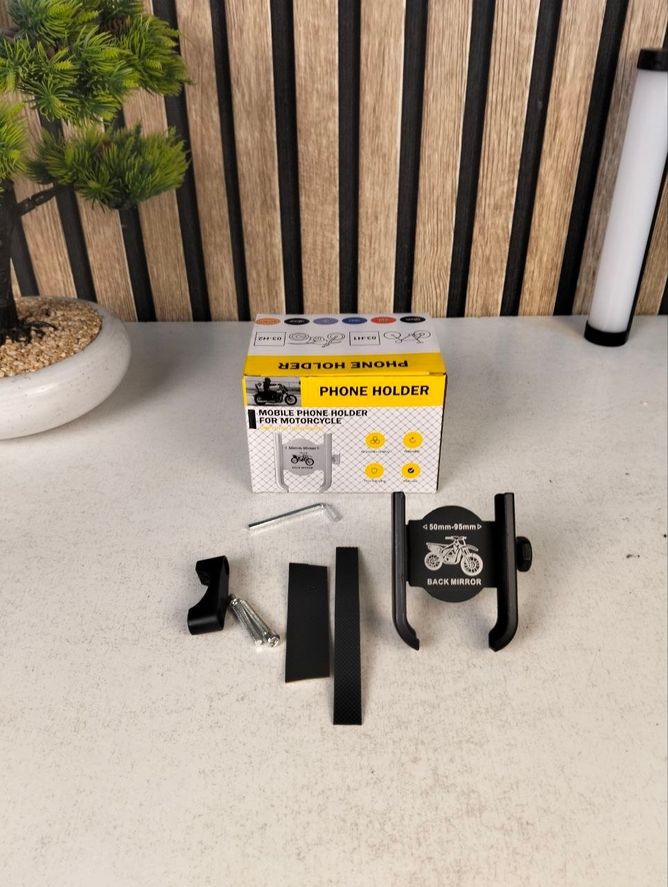 Support Téléphone Vélo et Moto En Aluminium Fixation Griffe d'Aigle Ultra-Stable Orientable à 360° - حامل الهاتف المعدني والمقاوم للصدمات للدراجات النارية والبرية - الصورة 2