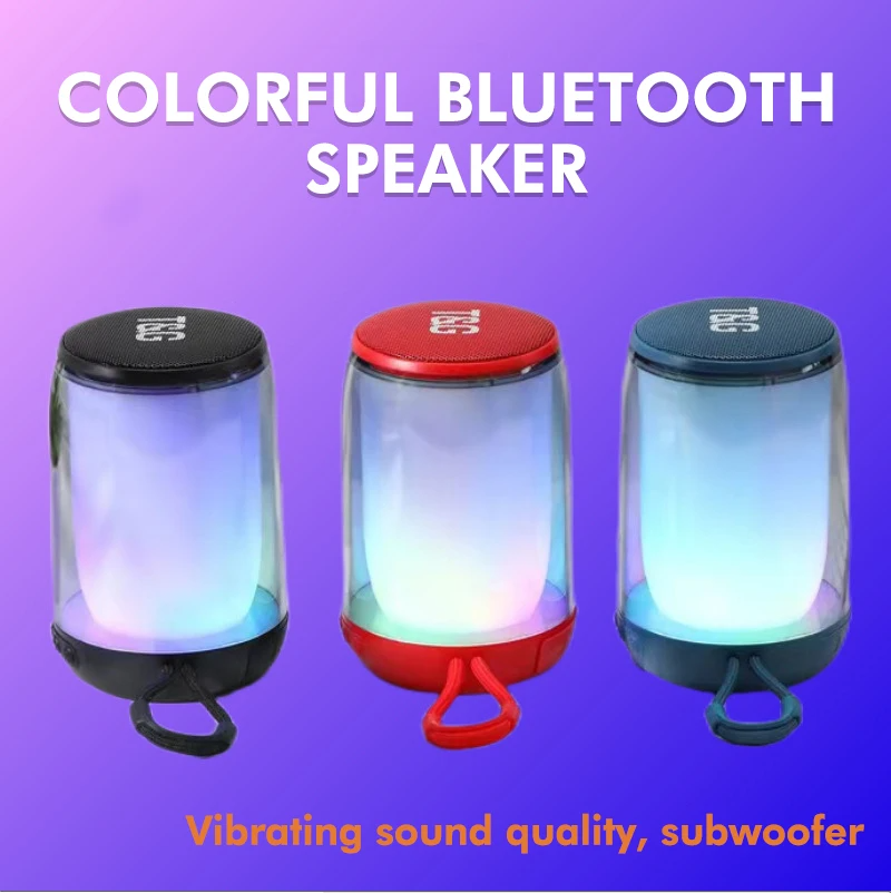 ⁦T&G Haut-parleur Bluetooth 5.3 à pulsation d'ambiance LED RGB⁩ - الصورة ⁦2⁩