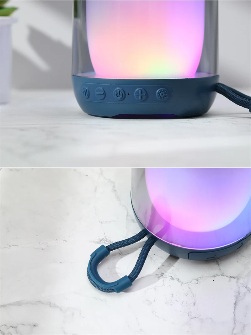 ⁦T&G Haut-parleur Bluetooth 5.3 à pulsation d'ambiance LED RGB⁩ - الصورة ⁦4⁩