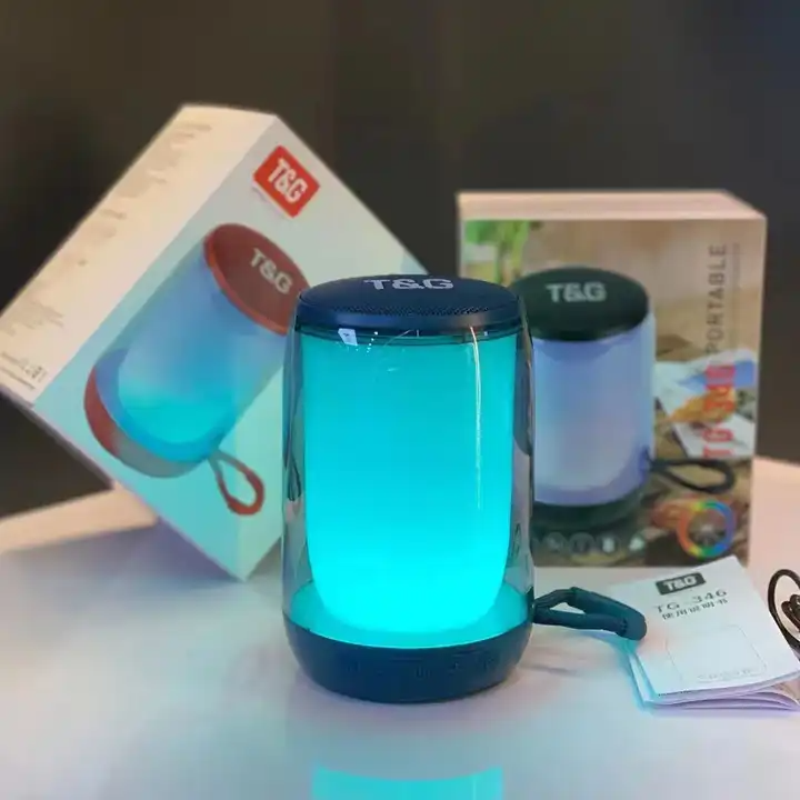 ⁦T&G Haut-parleur Bluetooth 5.3 à pulsation d'ambiance LED RGB⁩ - الصورة ⁦7⁩