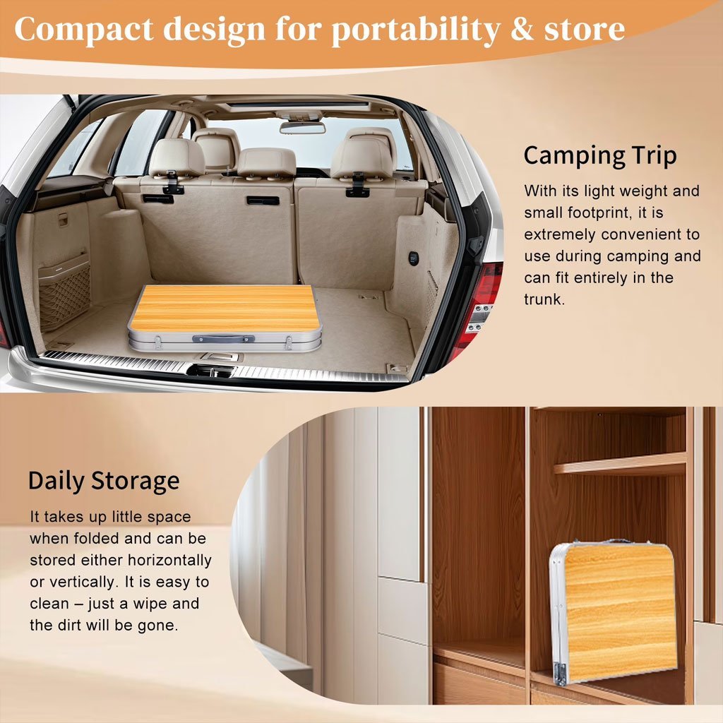 ⁦Table de Camping en Aluminium à Hauteur Réglable - طاولة تخييم ألمنيوم قابلة لتعديل الارتفاع⁩ - الصورة ⁦10⁩