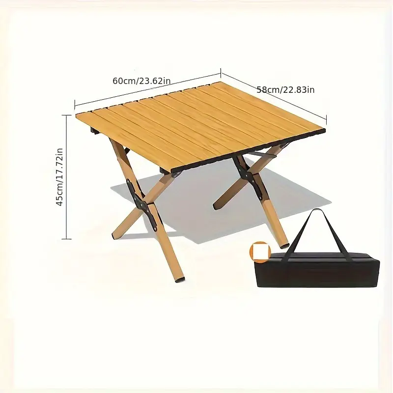 Table de Pique-Nique Pliable en Alliage d'Aluminium 60cm - طاولة التخييم والنزهات الاحترافية القابلة للطي - الصورة 5