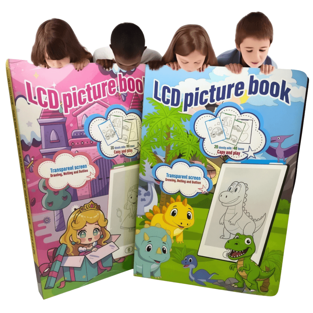Tablette Magique Éducative LCD pour Enfants avec 20 Papiers de Dessins - اللوحة السحرية التعليمية للأطفال مع قوالب الرسم - الصورة 3