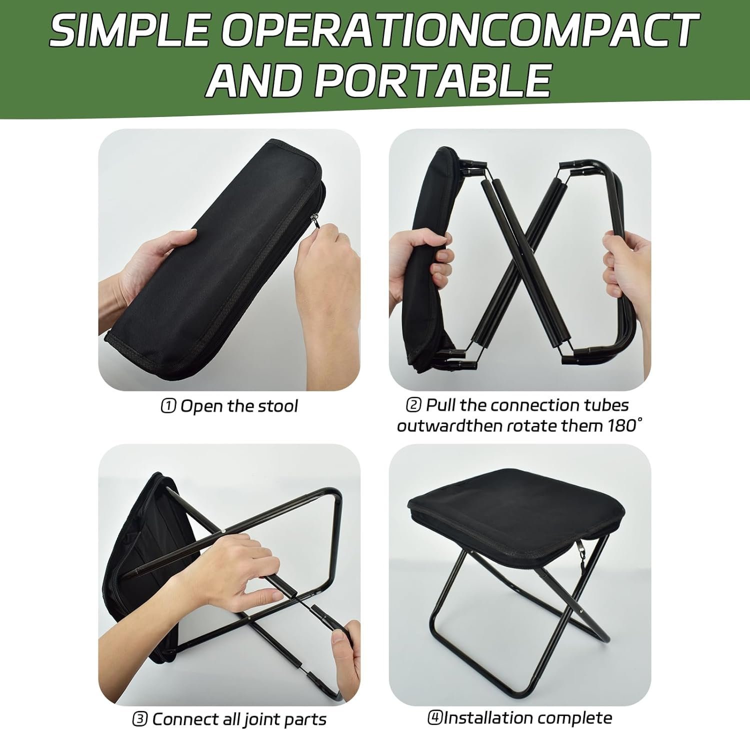⁦Tabouret de Camping Pliable et Ultra-Léger - كرسي التخييم المحمول القابل للطي⁩ - الصورة ⁦8⁩