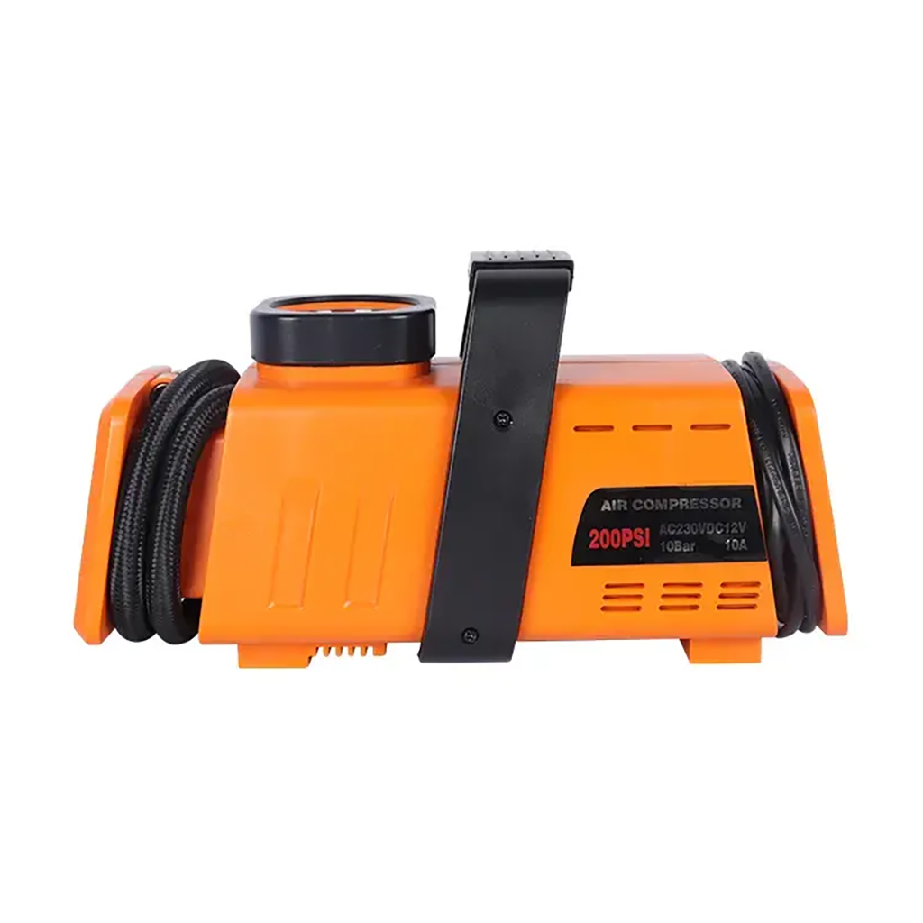 Compresseur d’aire a double adaptateur 220v/12v- 200psi - Orange - الصورة 5