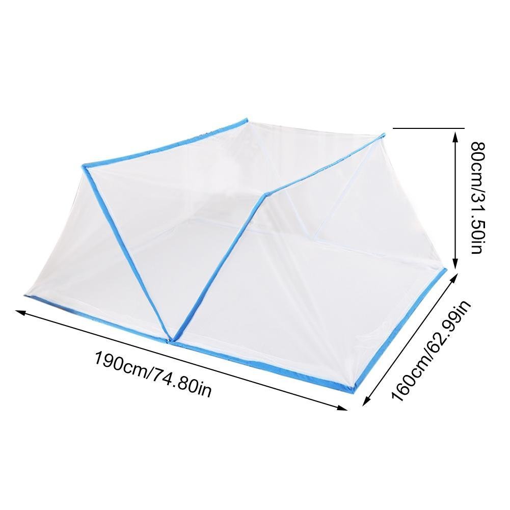 Tente moustiquaire pour lits pliable avec fond de filet v2 - الصورة 7