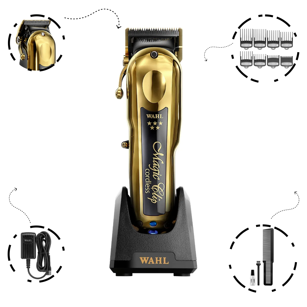 ⁦Tondeuse Wahl Magic Clip Gold Cordless Clipper - ماكينة حلاقة الشعر اللاسلكية⁩ - الصورة ⁦2⁩