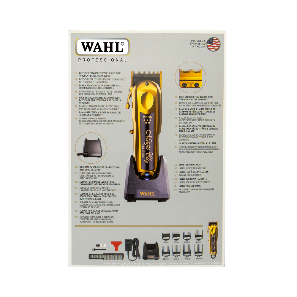⁦Tondeuse Wahl Magic Clip Gold Cordless Clipper - ماكينة حلاقة الشعر اللاسلكية⁩ - الصورة ⁦3⁩