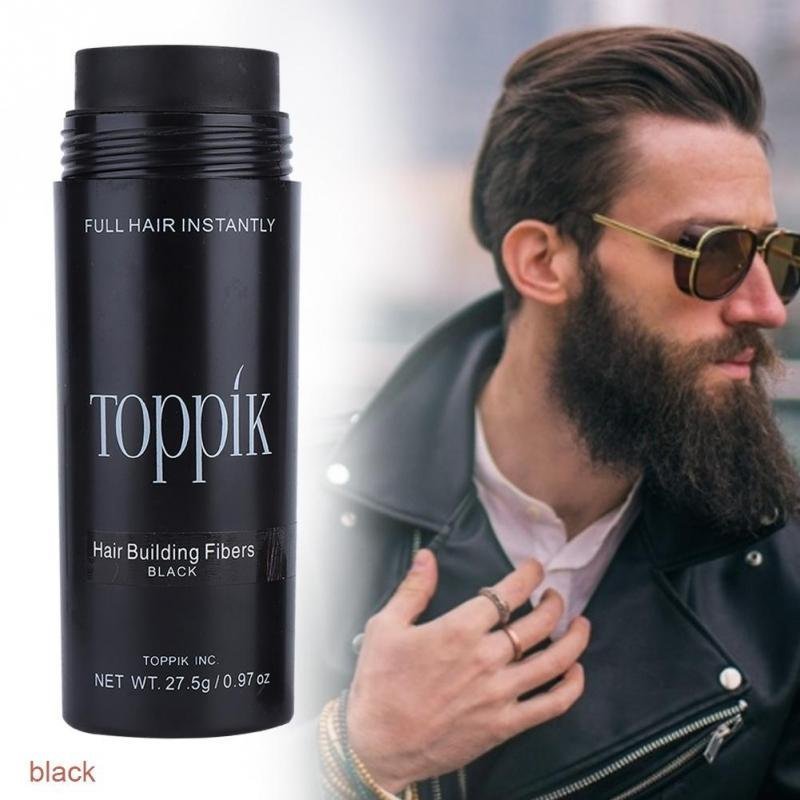 Toppik fibres capillaires noires - ألياف "توبيك" لتكثيف الشعر - الصورة 2
