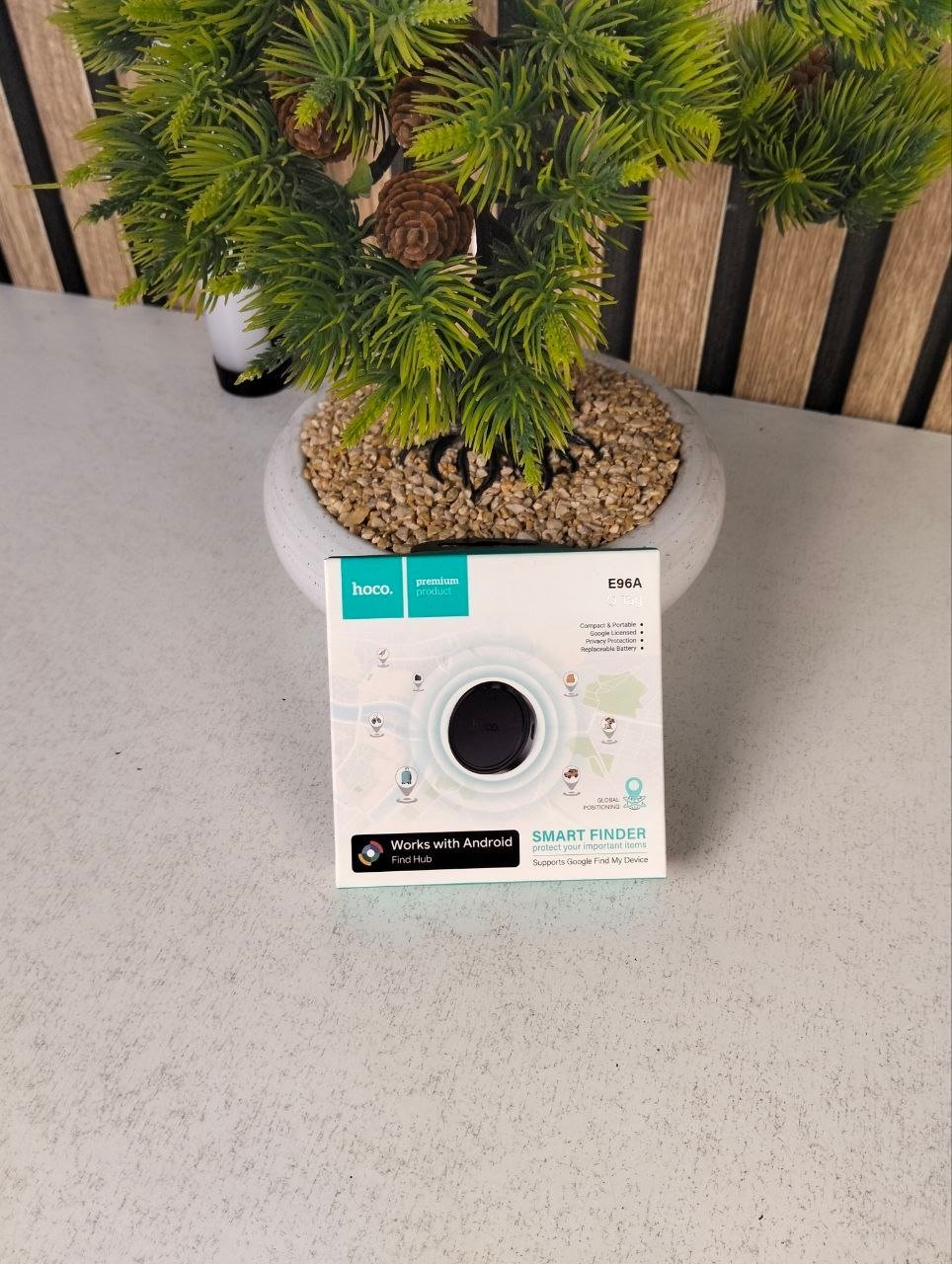 ⁦Traceur Intelligent HOCO E96A Android Localisateur Bluetooth via Réseau Google Find My Device - جهاز التتبع ومحدد المواقع الذكي لهواتف أندرويد⁩ - الصورة ⁦2⁩