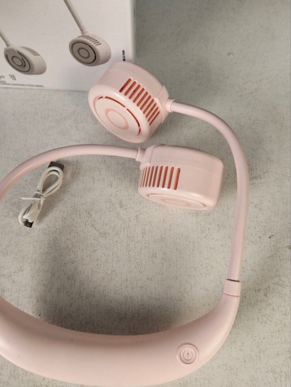 Ventilateur de Cou Portable Rechargeable USB NO.TJ-32A - مروحة العنق المحمولة - الصورة 2