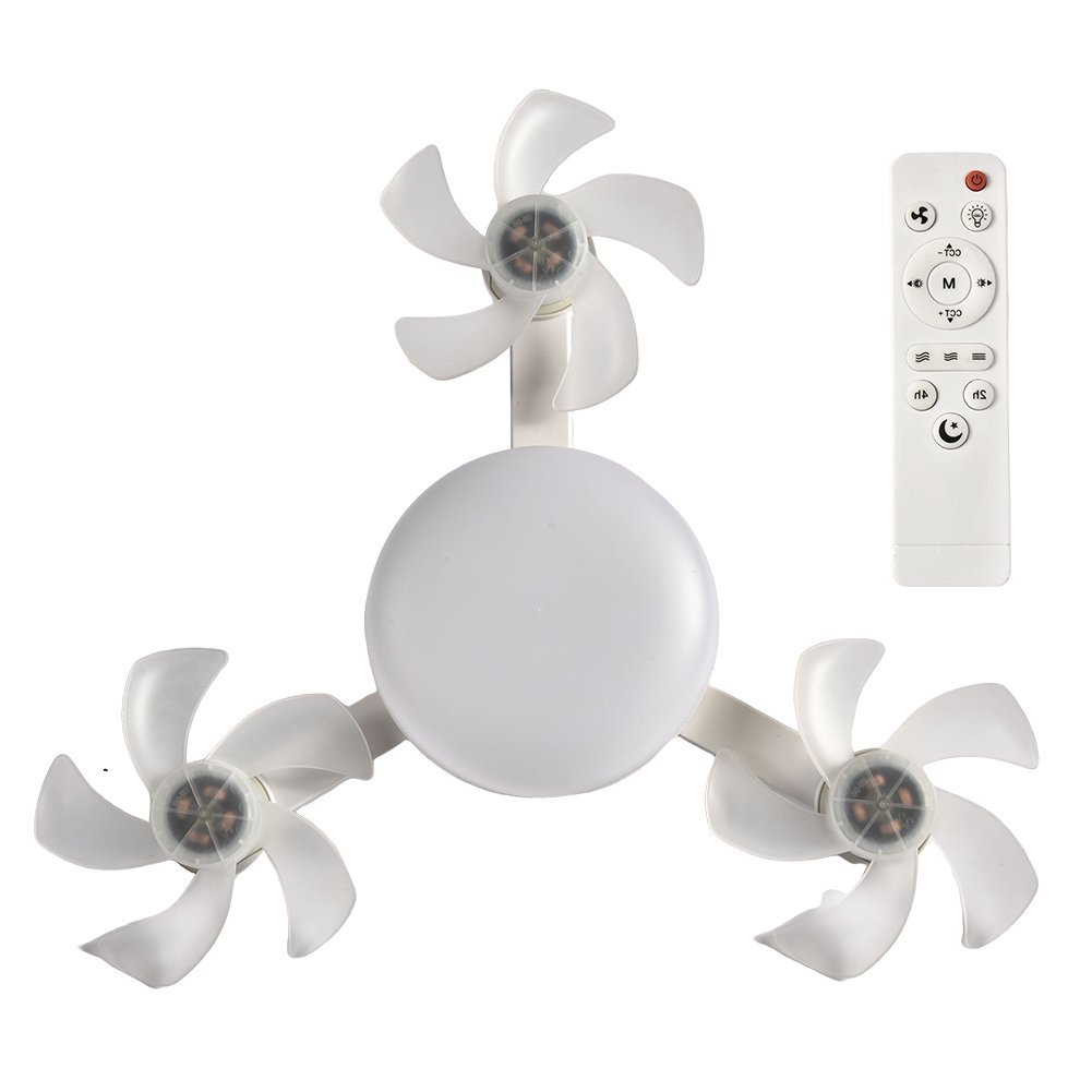 Ventilateur de Plafond LED Style Drone avec Télécommande - مصباح ومروحة السقف الذكية بتصميم درون - الصورة 9