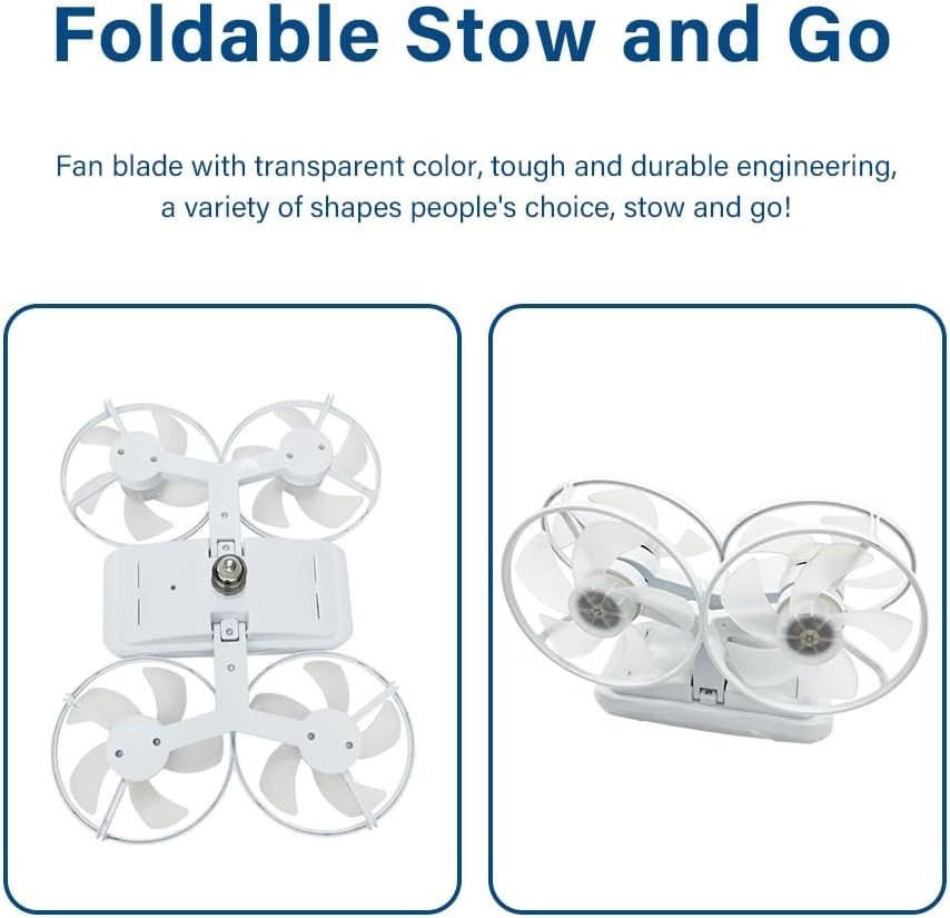 Ventilateur de Plafond Lumineux Design Drone E27 avec Télécommande - مروحة إضاءة ذكية بتصميم طائرة درون مع يد تحكم - الصورة 4