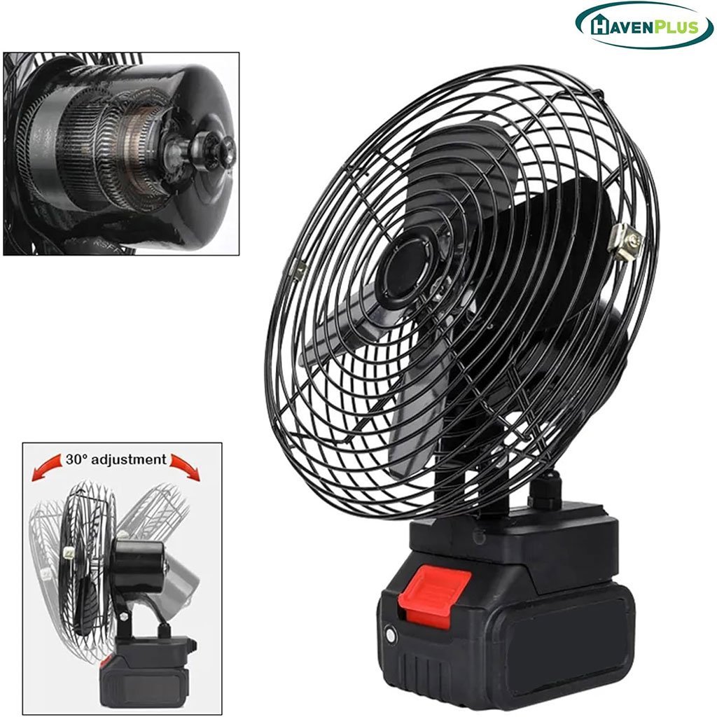Ventilateur de Table Rechargeable avec Batterie Lithium 24V - مروحة مع بطارية كبيرة قابلة للشحن - الصورة 15