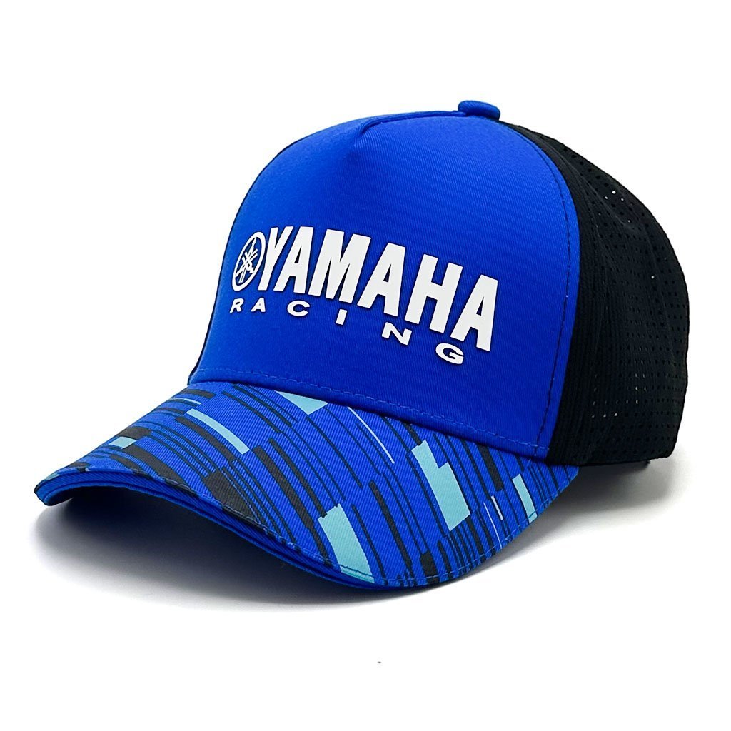 Casquette Yamaha Racing Bleu et Noire avec Filet Respirant Unisexe – قبعة رياضية جودة عالية - الصورة 6