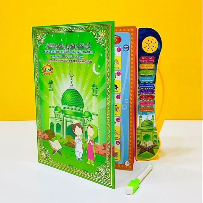 أول كتاب اليكتروني لتعليم الأطفال Livre d'apprentissage audio électronique 3in1 multifonctionnel Tactile 4 ans + - الصورة 4
