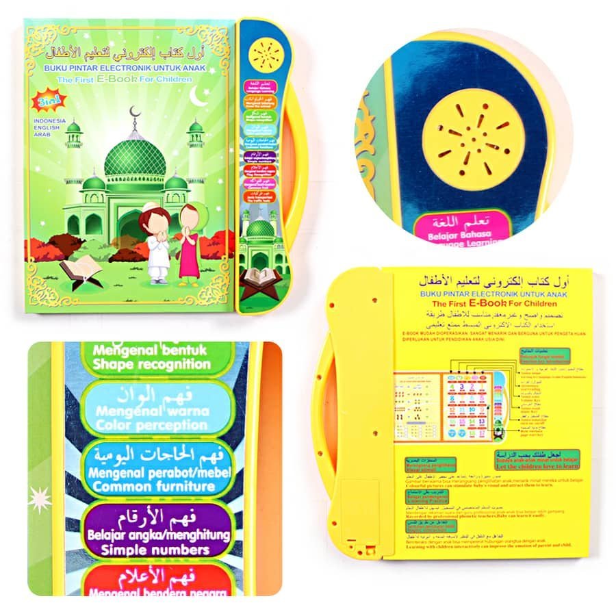 أول كتاب اليكتروني لتعليم الأطفال Livre d'apprentissage audio électronique 3in1 multifonctionnel Tactile 4 ans + - الصورة 5