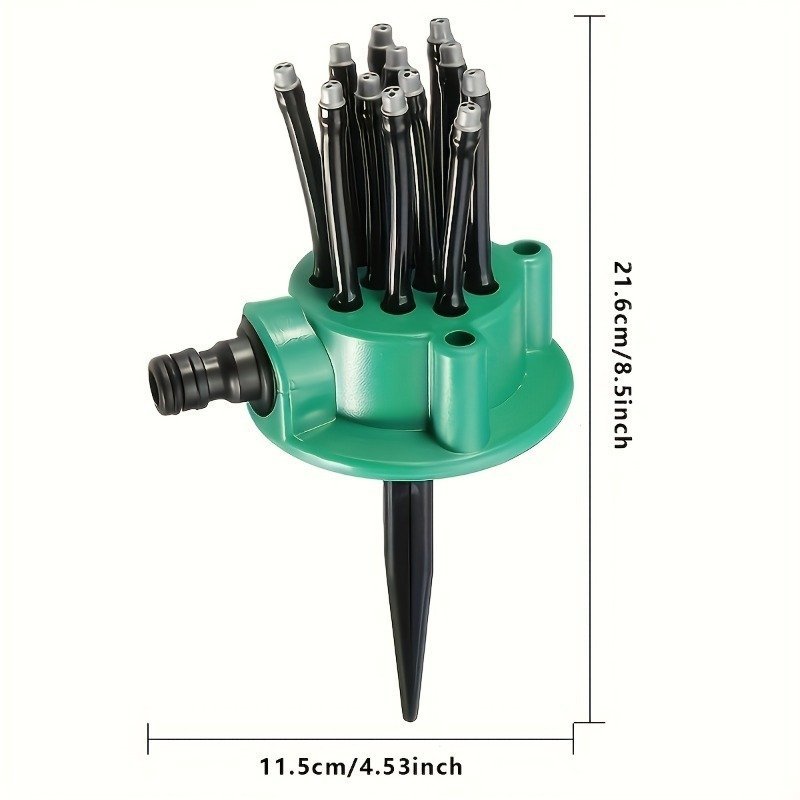 ⁦Arroseur de Jardin Rotatif 360 dégrée Multidirectionnel 12 Tuyaux Flexibles - رشاش مياه حدائق متعدد الاتجاهات 360 درجة بـ 12 خرطوم مرن⁩ - الصورة ⁦11⁩