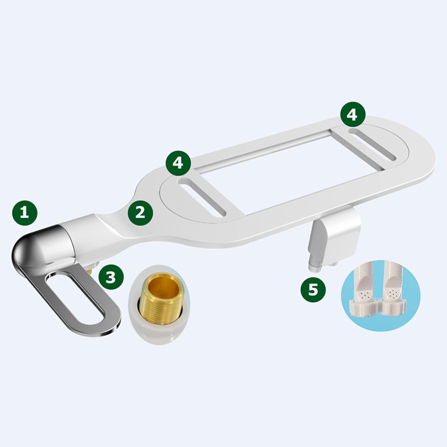 ⁦Bidet pour Toilettes Intelligent à Double Buse Fixation Ultra-Mince Autonettoyant - ملحق شطاف المرحاض الذكي بنظام الرش المزدوج⁩ - الصورة ⁦2⁩