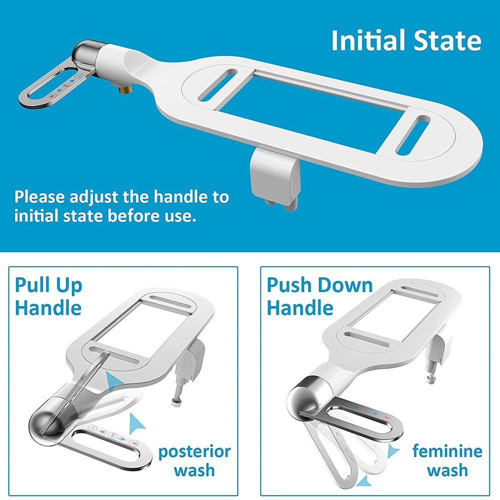 ⁦Bidet pour Toilettes Intelligent à Double Buse Fixation Ultra-Mince Autonettoyant - ملحق شطاف المرحاض الذكي بنظام الرش المزدوج⁩ - الصورة ⁦6⁩