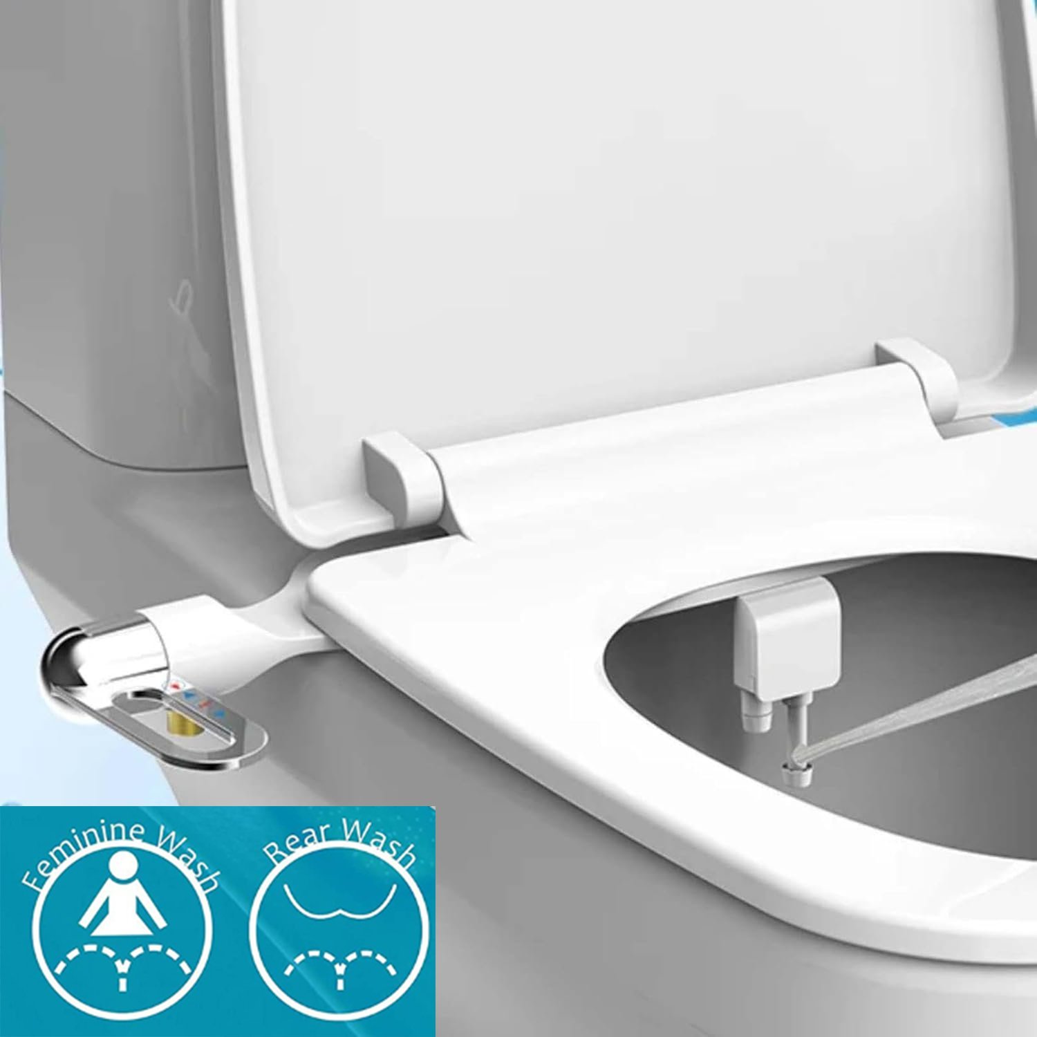 ⁦Bidet pour Toilettes Intelligent à Double Buse Fixation Ultra-Mince Autonettoyant - ملحق شطاف المرحاض الذكي بنظام الرش المزدوج⁩ - الصورة ⁦7⁩