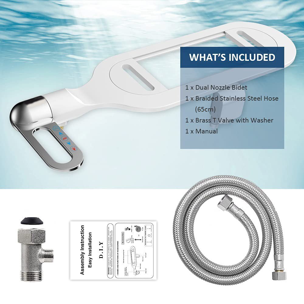 ⁦Bidet pour Toilettes Intelligent à Double Buse Fixation Ultra-Mince Autonettoyant - ملحق شطاف المرحاض الذكي بنظام الرش المزدوج⁩ - الصورة ⁦8⁩
