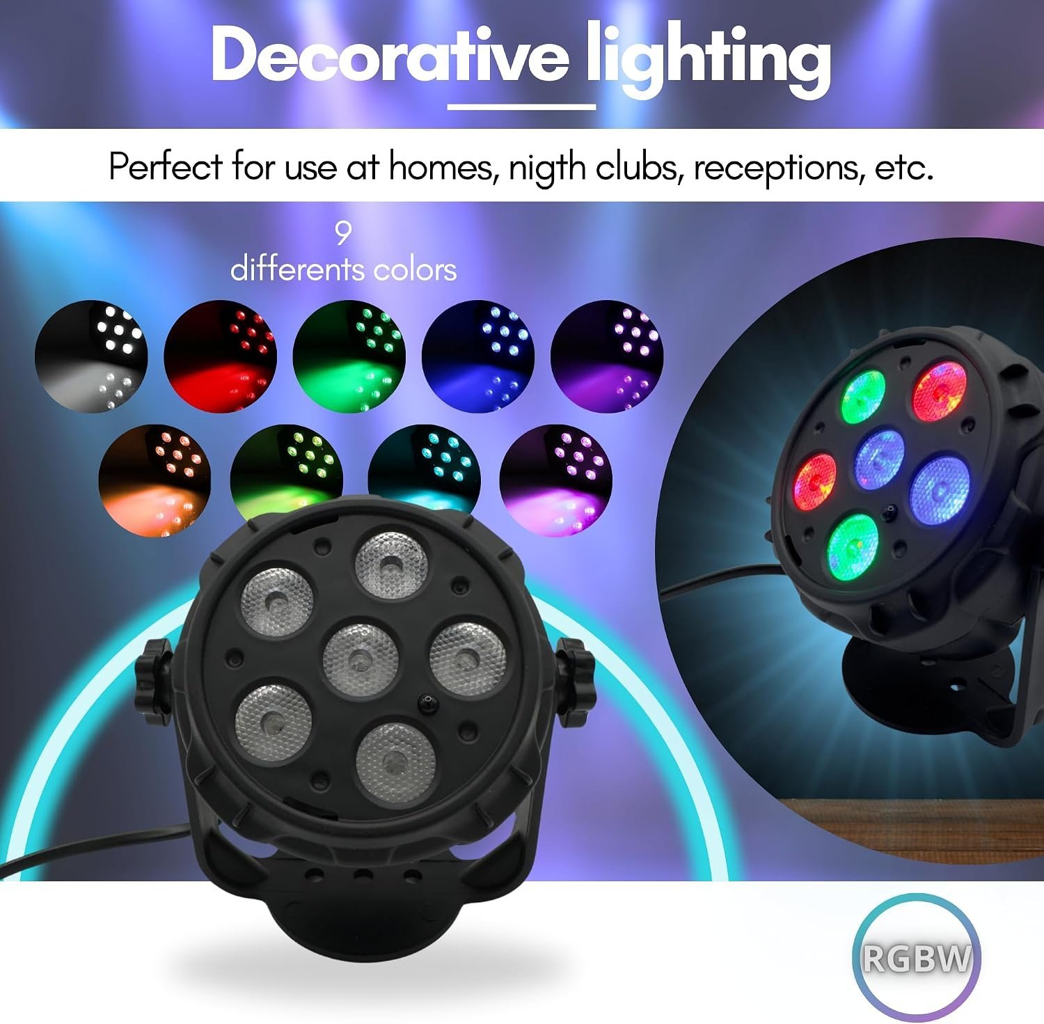 Boule Disco Lumineuse Multicolore avec Haut-Parleur Bluetooth et Télécommande - كرة إضاءة ديسكو ملونة مع مكبر صوت بلوتوث وجهاز تحكم عن بعد - الصورة 6