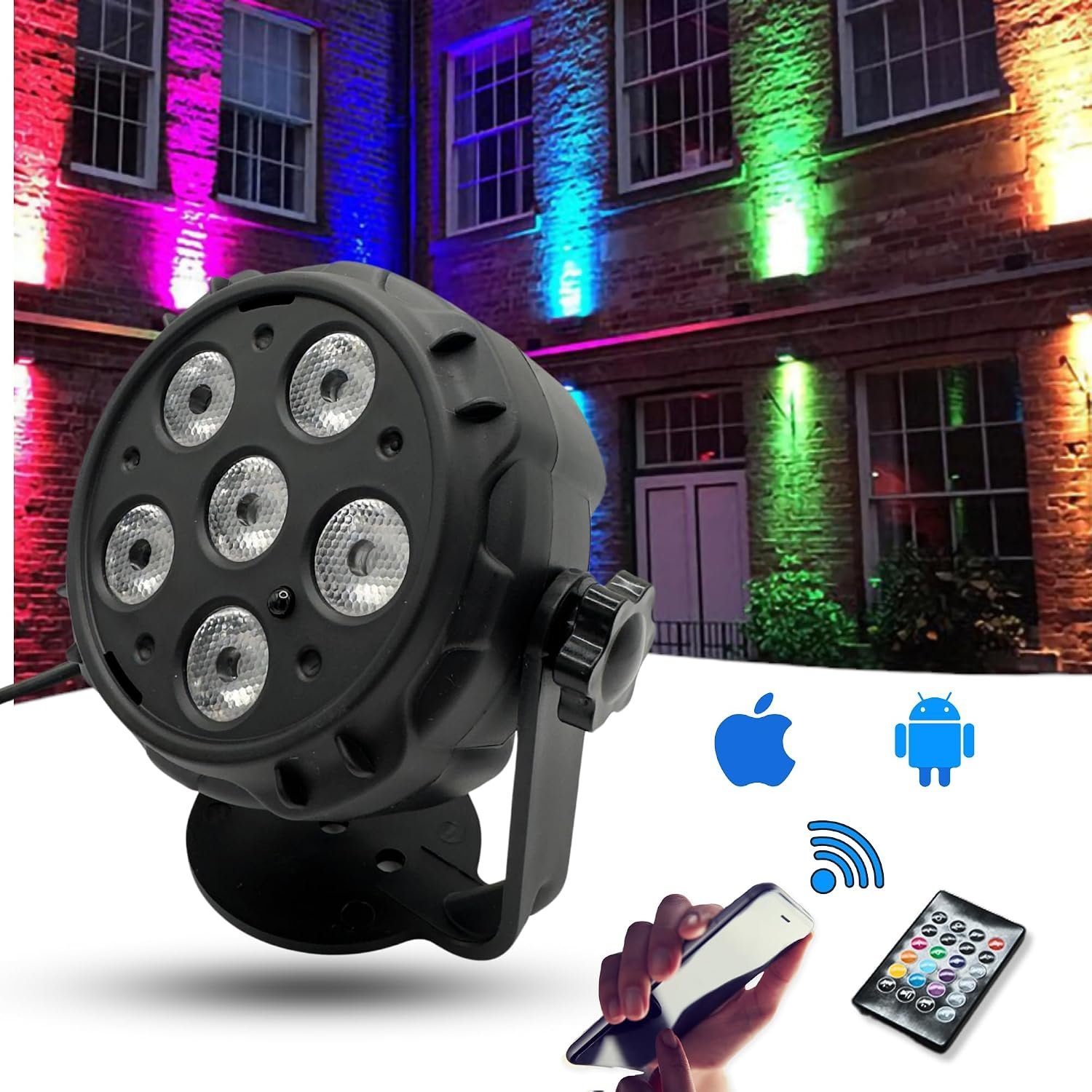 Boule Disco Lumineuse Multicolore avec Haut-Parleur Bluetooth et Télécommande - كرة إضاءة ديسكو ملونة مع مكبر صوت بلوتوث وجهاز تحكم عن بعد - الصورة 8