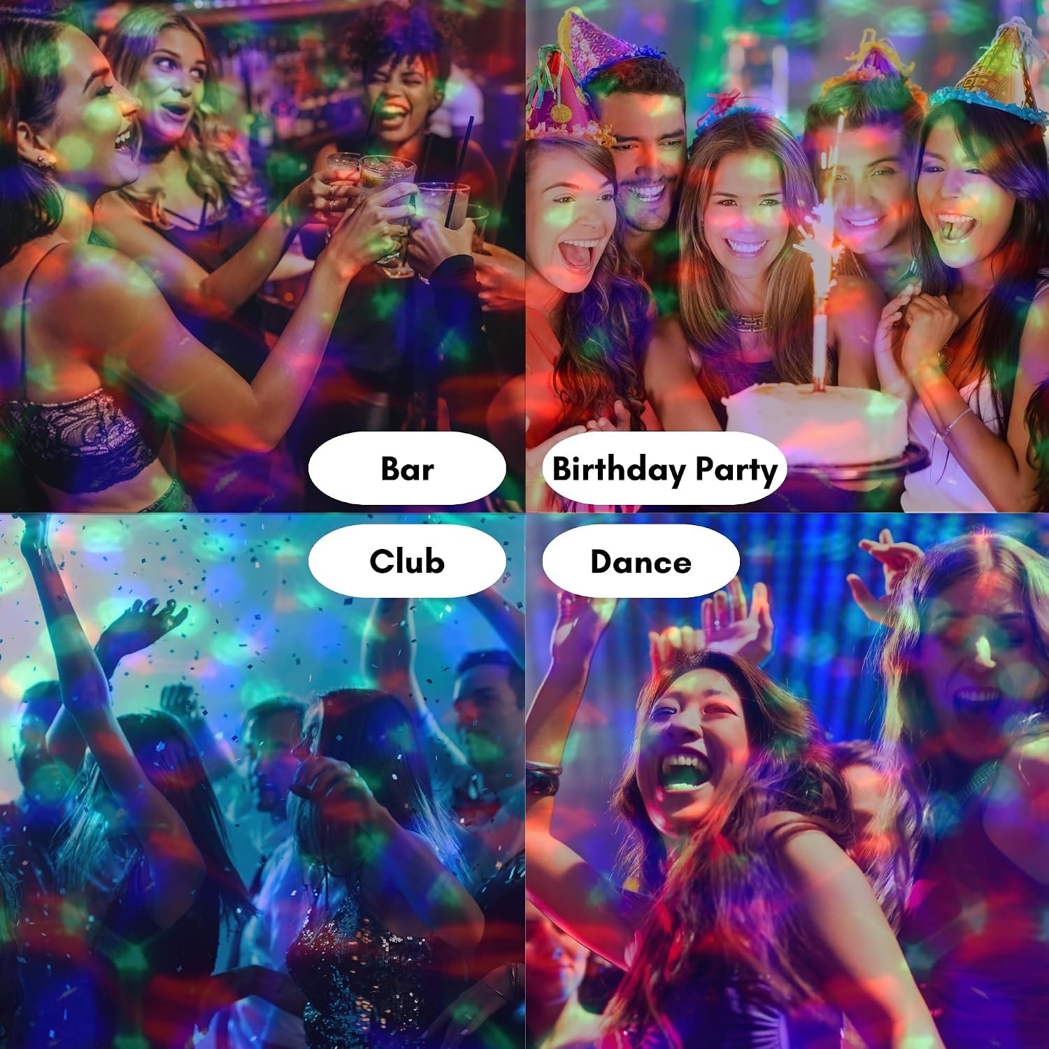 Boule Disco Lumineuse Multicolore avec Haut-Parleur Bluetooth et Télécommande - كرة إضاءة ديسكو ملونة مع مكبر صوت بلوتوث وجهاز تحكم عن بعد - الصورة 9