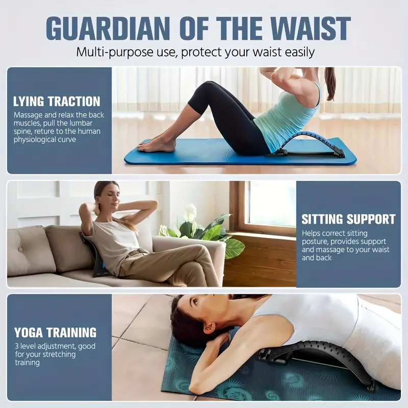 Civière de support lombaire pour massage du dos, planche vertébrale, muscle inférieur et supérieur, instituts oto pour hernie discale - الصورة 4