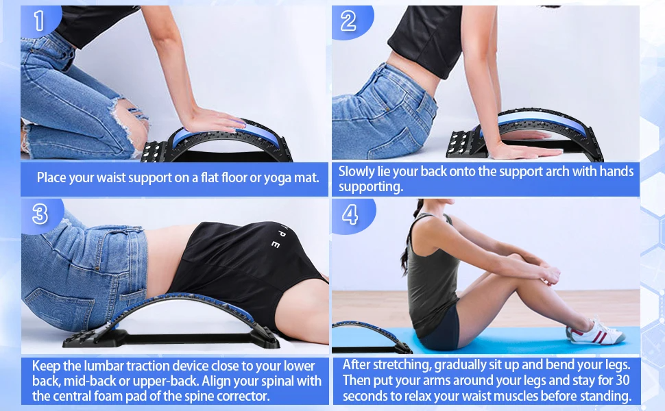 Civière de support lombaire pour massage du dos, planche vertébrale, muscle inférieur et supérieur, instituts oto pour hernie discale - الصورة 5